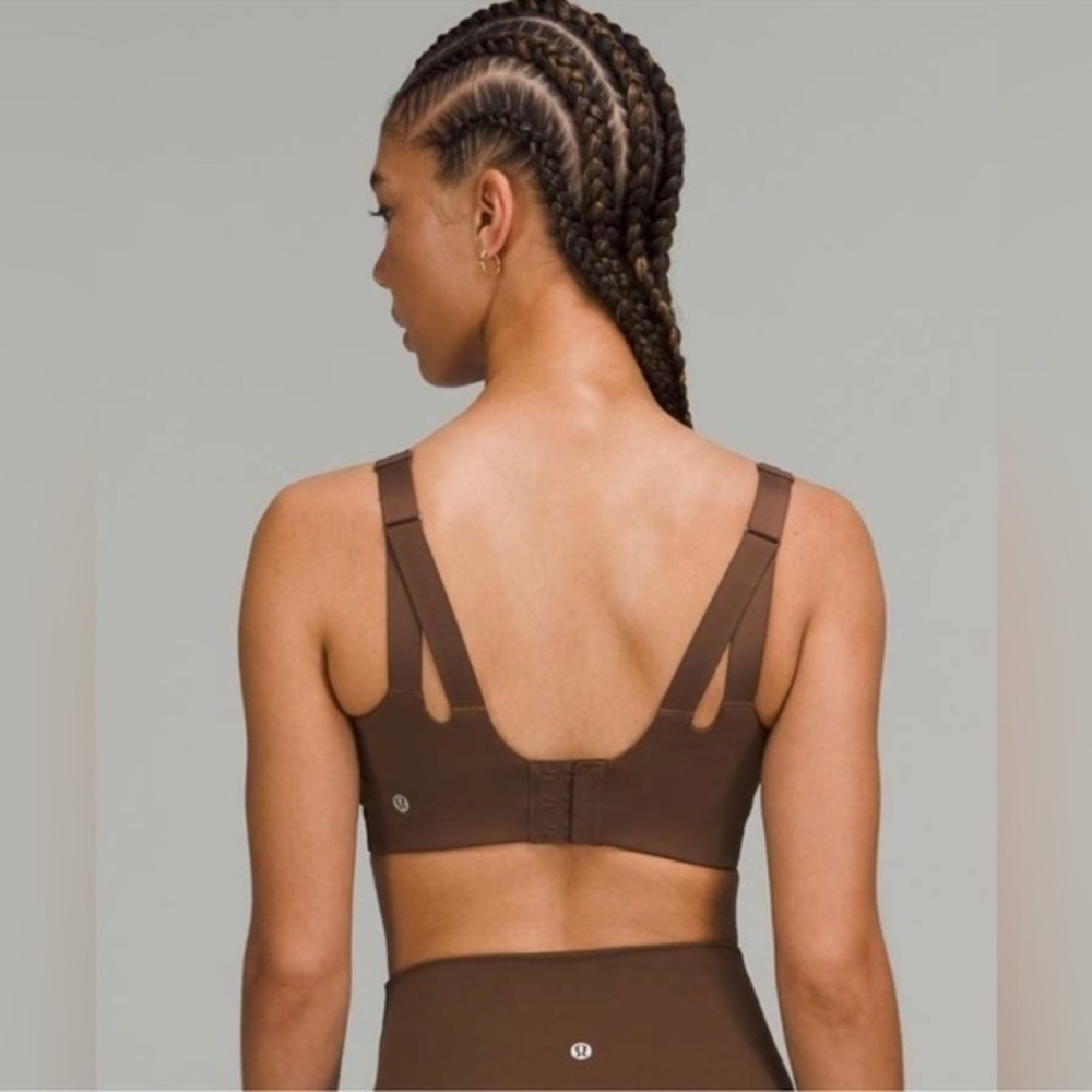 Lululemon In Alignment Bra Light Support Activewear Workout Brown  32D